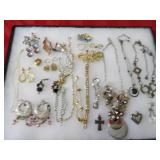 Showcase of jewelry.