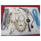 Showcase of jewelry.