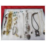 Showcase of jewelry.