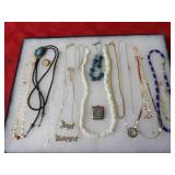 Showcase of jewelry.