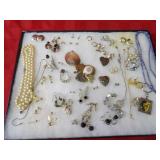 Showcase of jewelry.