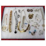 Showcase of jewelry.