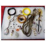 Showcase of jewelry.