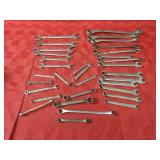 Craftsman Assorted wrenches, tools.