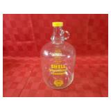 Vintage Shell oil glass windshield cleaner jar