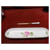 Meissen pen holder & letter opener.