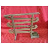 Vintage primitive wood marble game toy