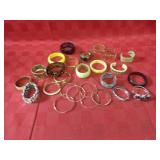 Vintage Bangle jewelry lot.