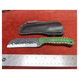Handmade forged Damascus fixed blade knife
