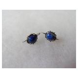 Sterling Silver Lapis Lazuli earrings.