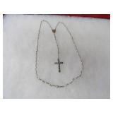 Light blue seed pearl Rosary