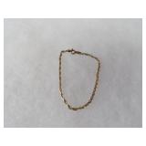 Sterling Silver Italy rope bracelet.