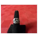 Sterling Silver ring. Dolphins.