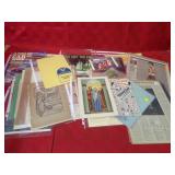 Vintage paper ephemera lot advertising lot.