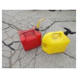 (2)Fuel cans. kerosene 1/2 full.