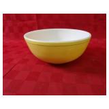 Vintage Yellow Pyrex mixing bowl.