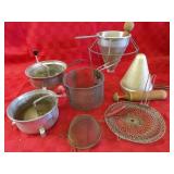 Vintage strainers, ricers, misc.
