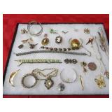 Showcase of jewelry.
