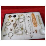 Showcase of jewelry.