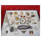 Showcase of jewelry.