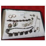 Showcase of All Sterling silver jewelry.