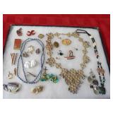 Showcase of jewelry.