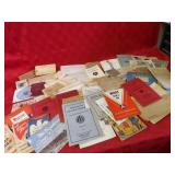 Vintage paper ephemera lot.