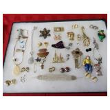 Showcase of jewelry.
