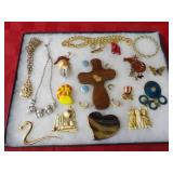 Showcase of jewelry.