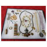 Showcase of jewelry.