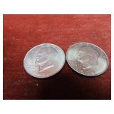 (2)$1 Eisenhower Ike dollar US coins 1971 D