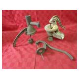 Antique cast iron water pump parts.