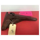 1916 DWM Luger Leather Artillery Holster