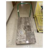 LARGE WOODEN FLAT CART