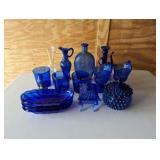Blue Glass & Dishes