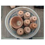 Several Tiny Clay Pots