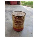 Shell X-100 Motor Oil Can