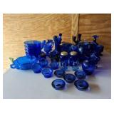 Several Pieces of Blue Glass