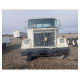 White Boom Truck Showing  9 speed Eaton Fuller