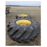John Deere 10 Hole Rims w/ 30.5L-32 Tires