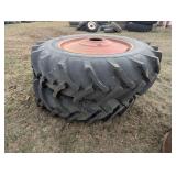 (2) Case IH 9 Hole Rims w/ 18.4-38 Tires