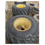 (2) 68 x 50.0-32 on 10 hole JD Rims Terra Tires