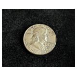 1958-D Franklin Silver Half Dollar Coin