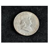 1961-P Franklin Silver Half Dollar Coin