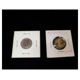 Wooden Plow Token; Kennedy Commemorative Token