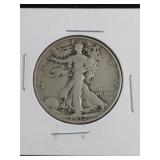 1937-P Walking Liberty Silver Half Dollar