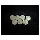 (3) 1943-S & (4) 1943 Steel Cent Coins