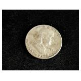 1954-P Franklin Silver Half Dollar Coin