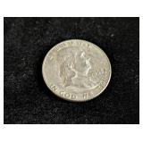 1963-D Franklin Silver Half Dollar Coin