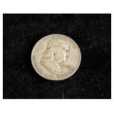 1952-D Franklin Silver Half Dollar Coin